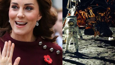 Καχύποπτοι οι Βρετανοί, δεν είναι βέβαιοι ότι η φωτογραφία της Κέιτ Μίντλετον να χαιρετά αστροναύτη στη Σελήνη είναι αληθινή