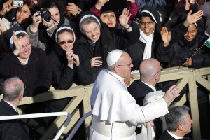 Pope Francis' inauguration of apples