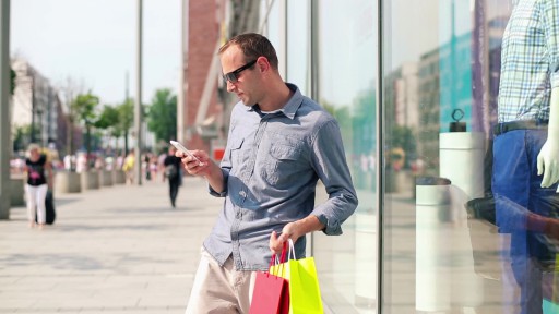 area man shopping