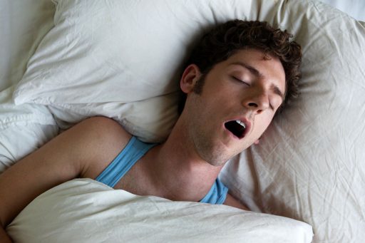 man-sleeping-and-snoring-overhead-view