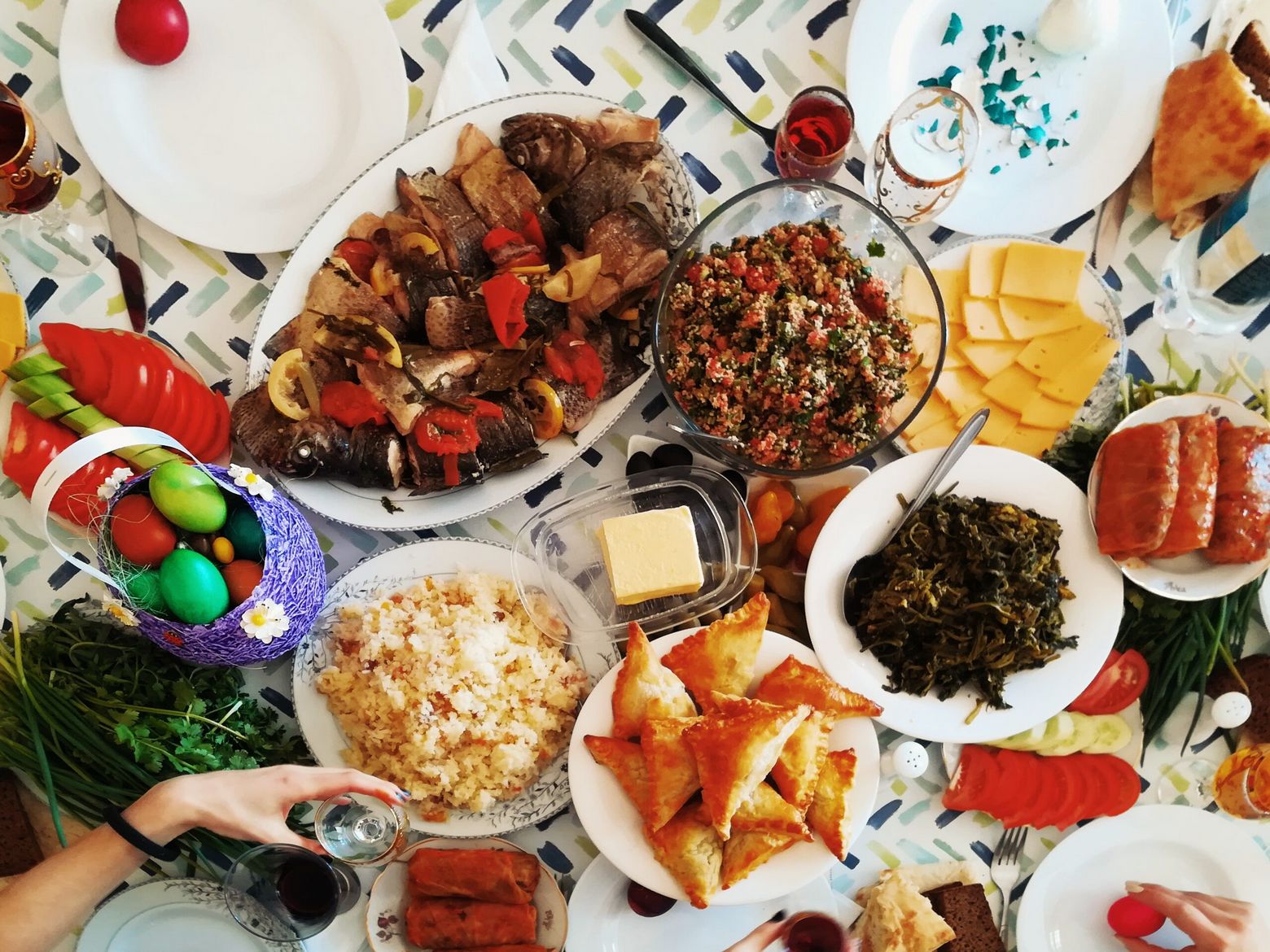 Τυρόπιτα σε πασχαλινό τραπέζι, σίγουρα διακοσμητική